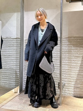 「アイテム（ピーコート）」を使った、みきのすけさん（レディース・160cm・30代）の冬コーディネート