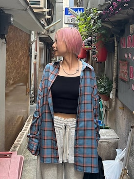 「アイテム（シャツ/ブラウス）」を使った、みきのすけさん（レディース・160cm・30代）の夏コーディネート