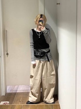 「JEANASIS（ジーナシス）のアイテム」を使った、みきのすけさん（レディース・160cm）の春コーディネート