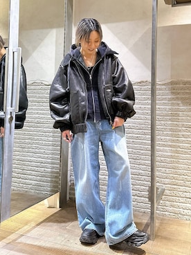 「アイテム（ローファー）」を使った、みきのすけさん（レディース・160cm・30代）の秋コーディネート