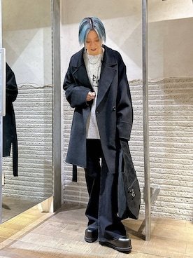 「アイテム（ピーコート）」を使った、みきのすけさん（レディース・160cm・30代）の冬コーディネート