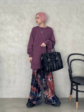 「アイテム（スウェット）」を使った、みきのすけさん（レディース・160cm）の夏コーディネート