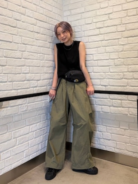 「JEANASIS（ジーナシス）のアイテム」を使った、みきのすけさん（レディース・160cm）の夏コーディネート
