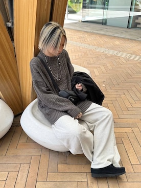 「アイテム（アクセサリー）」を使った、みきのすけさん（レディース・160cm・30代）の冬コーディネート