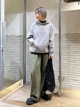 「アイテム（スウェットパンツ）」を使った、みきのすけさん（レディース・160cm・30代）の秋コーディネート