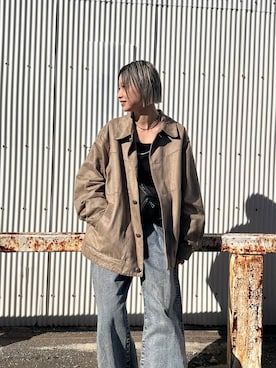 「アイテム（ブルゾン）」を使った、みきのすけさん（レディース・160cm・30代）の秋コーディネート