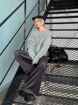 「アイテム（ボストンバッグ）」を使った、みきのすけさん（レディース・160cm・30代）の秋コーディネート