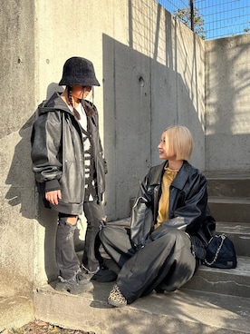 みきのすけさん（レディース・160cm）の冬コーディネート