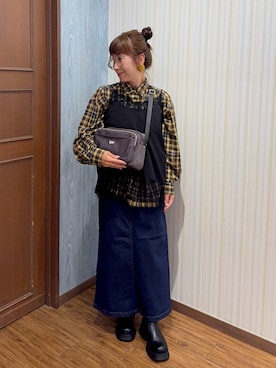 「Lee（リー）のアイテム」を使った、yoshimin0525さん（レディース・155cm）の秋コーディネート