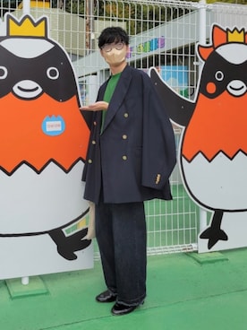 「soerte」｜「アイテム（スリッポン）」を使った、Matchさん（メンズ・174cm）の秋コーディネート