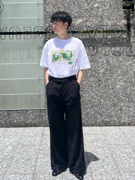 「soerte」｜「アイテム（スリッポン）」を使った、Matchさん（メンズ・174cm）の夏コーディネート