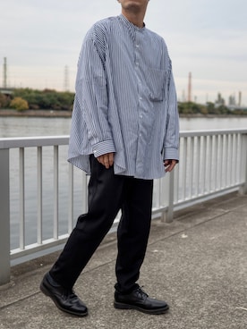 「Graphpaper（グラフペーパー）のアイテム（ドレスシューズ）」を使った、noriさん（メンズ・176cm）の秋コーディネート