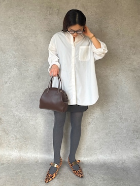 「SHE HER HER HERS（シーハーハーハーズ）のアイテム」を使った、natsukiさん（レディース・159cm）の冬コーディネート