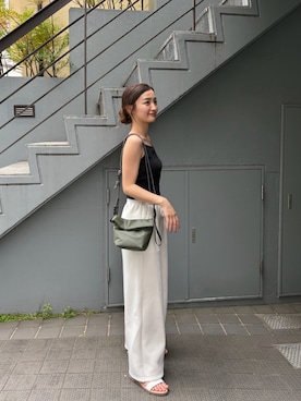 「SHE HER HER HERS（シーハーハーハーズ）のアイテム」を使った、natsukiさん（レディース・159cm）の夏コーディネート