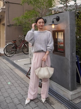 「SHE HER HER HERS（シーハーハーハーズ）のアイテム」を使った、natsukiさん（レディース・159cm）の夏コーディネート