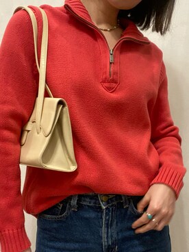 「EDWIN（エドウィン）のアイテム（デニムパンツ、ブルー系）」を使った、Loveflower さん（レディース）の冬コーディネート