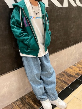 「SAD REBORN DOLLS（サッドリボーンドルズ）のアイテム」を使った、はせさん（メンズ・178cm）の冬コーディネート