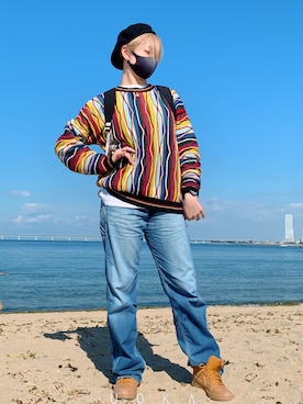 「COOGI風」｜コテンコテツさん（レディース・165cm）の秋コーディネート