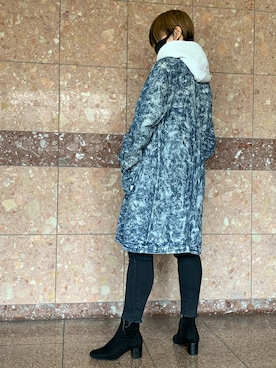 「G-STAR RAW（ジースターロゥ）のアイテム（デニムジャケット）」を使った、コテンコテツさん（レディース・165cm）の秋コーディネート