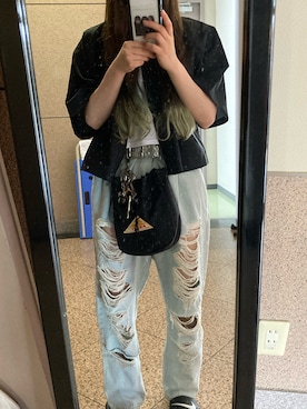 「NIKE(ナイキ)のアイテム(サンダル)」を使った、きらきらぼしさん(レディース・145cm)の夏コーディネート