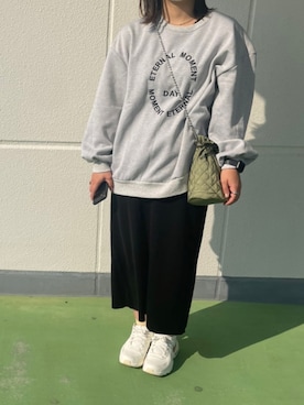 「4youstory（フォーユーストーリー）のアイテム」を使った、inoari1026さん（レディース・155cm）の秋コーディネート