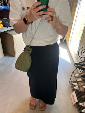 「4youstory（フォーユーストーリー）のアイテム」を使った、inoari1026さん（レディース・155cm）の夏コーディネート