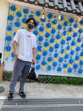 「RAGEBLUE（レイジブルー）のアイテム（ハンドバッグ）」を使った、SuShiさん（メンズ・178cm）の夏コーディネート