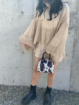 「サイドゴアブーツ」｜ayuayu153さん（レディース・153cm・10代）の冬コーディネート