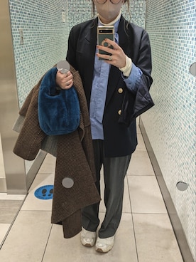 「A part by（アパートバイ）のアイテム」を使った、meganemoさん（骨格ナチュラル・レディース・163cm）の冬コーディネート
