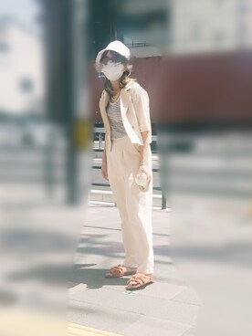 meganemoさん（レディース・163cm）の夏コーディネート