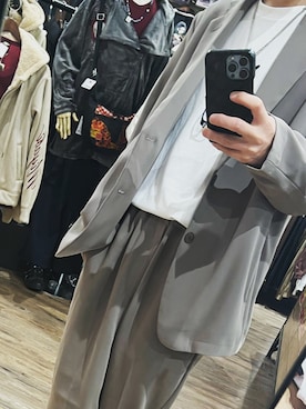 「GUコーデ」｜「アイテム（フォーマルスーツ/小物）」を使った、asa さん（メンズ・163cm）の冬コーディネート