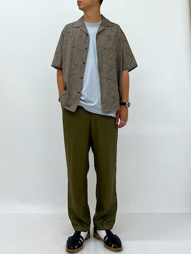 「HAVERSACK（ハバーザック）のアイテム」を使った、ishideさん（メンズ・177cm）の夏コーディネート