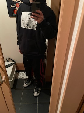 「AMBUSH（アンブッシュ）のアイテム（パンツ）」を使った、aobatikuさん（メンズ・180cm）の冬コーディネート