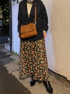 「COACH」｜「アイテム（セットアップ）」を使った、Sakinoさん（レディース・156cm）の冬コーディネート