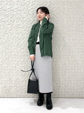「インディヴィ」｜「アイテム（ブルゾン）」を使った、sakuさん（レディース・146cm）の秋コーディネート