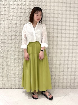 「ピスタチオ」｜「アイテム（その他）」を使った、sakuさん（レディース・146cm）の春コーディネート
