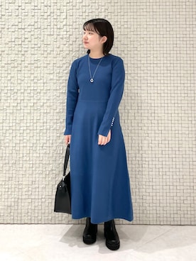 「インディヴィ」｜「アイテム（ハンドバッグ）」を使った、sakuさん（レディース・146cm）の秋コーディネート