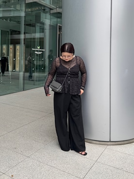 「IACUCCI（イアクッチ）のアイテム」を使った、Harunaさん（レディース・155cm）の春コーディネート