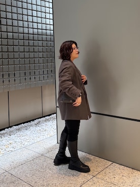 「IACUCCI（イアクッチ）のアイテム」を使った、Harunaさん（レディース・155cm）の秋コーディネート