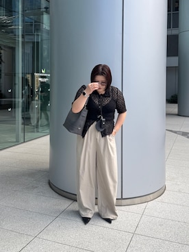 「IACUCCI（イアクッチ）のアイテム」を使った、Harunaさん（レディース・155cm）の夏コーディネート