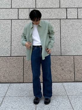 「Onitsuka Tiger（オニツカタイガー）のSCLAW / スクロウ（スニーカー）」を使った、イズミさん（メンズ・167cm）の秋コーディネート