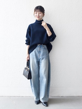 藤原さん(レディース・162cm)の秋コーディネート