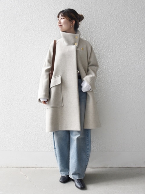 SHIPS any: カシミヤ ミックス スタンドカラー ミドル コート(その他 SHIPS any: カシミヤ ミックス スタンドカラー ミドル コート(その他