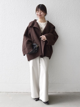 「SHIPS」｜藤原さん（レディース・162cm）の秋コーディネート