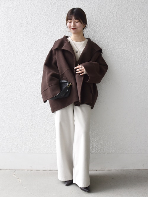 セール】【WEB限定】SHIPS any: リバー スタンドカラー ポンチョ