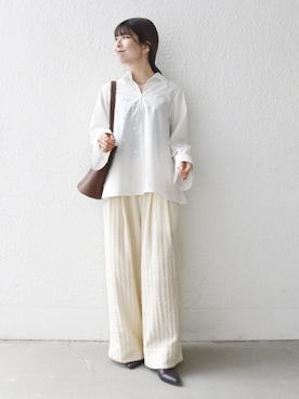 藤原さん(レディース・162cm)の春コーディネート