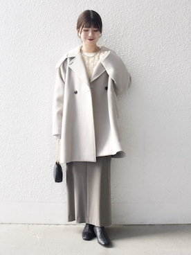 「フリンジ」｜藤原さん（レディース・162cm）の秋コーディネート