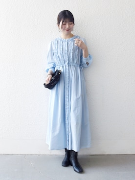 藤原さん(レディース・162cm)の冬コーディネート