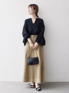 藤原さん(レディース・162cm)の秋コーディネート
