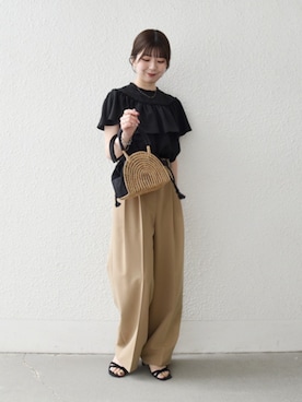 「SHIPS any（シップス エニィ）のアイテム」を使った、藤原さん（レディース・162cm）の春コーディネート